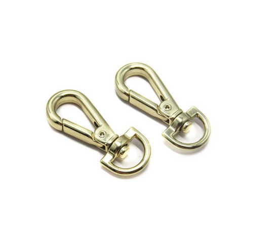 35MM Light Gold Spring Dog Snap Hook For Badges